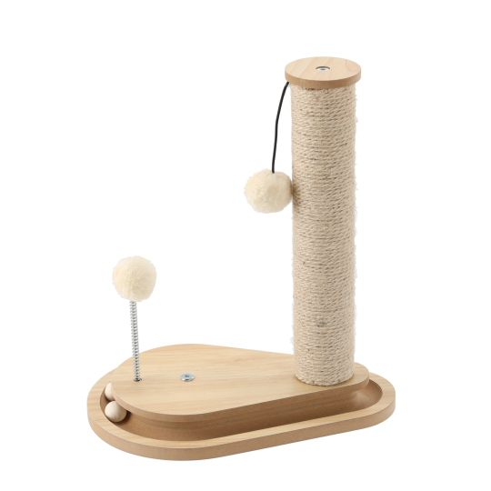 Stâlp de zgâriat pentru pisică - 35 × 23 × 40 cm, bej