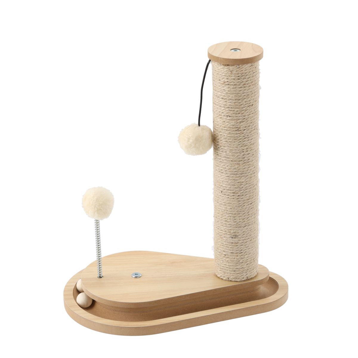 Stâlp de zgâriat pentru pisică - 35 × 23 × 40 cm, bej