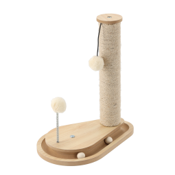 Stâlp de zgâriat pentru pisică - 35 × 23 × 40 cm, bej