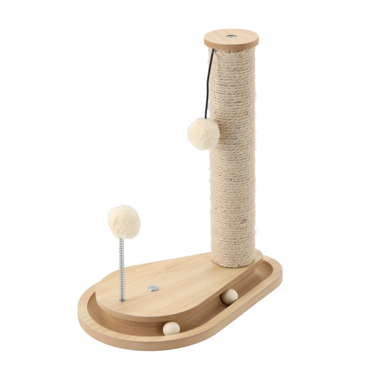 Stâlp de zgâriat pentru pisică - 35 × 23 × 40 cm, bej