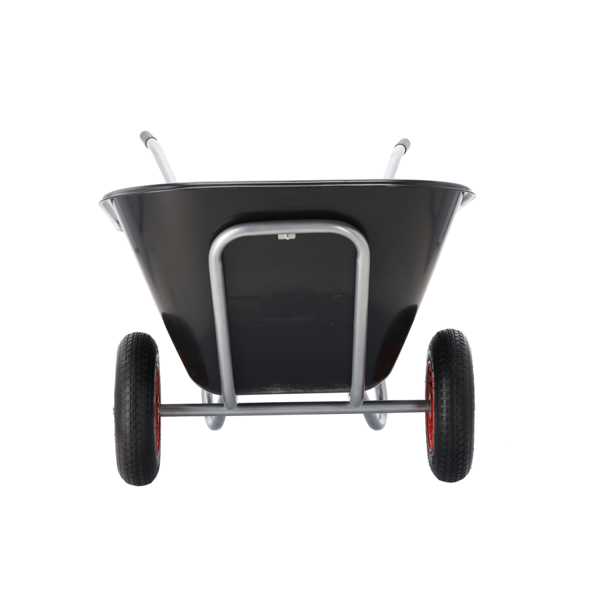 Roabă de grădină cu două roți, 280 l, neagră