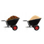 Cărucior de grădină / roabă 280 l, capacitate de încărcare 400 kg