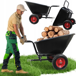 Cărucior de grădină / roabă 280 l, capacitate de încărcare 400 kg