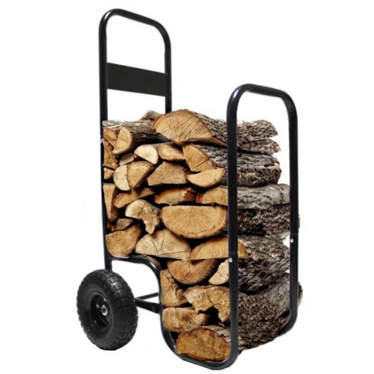 Cărucior pentru lemne de șemineu 60 kg, 57 × 52 × 107 cm