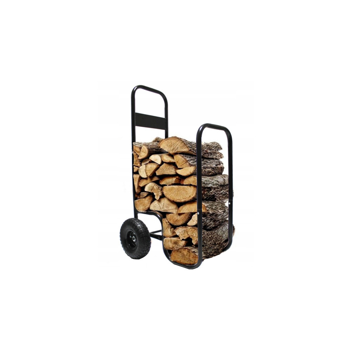 Cărucior pentru lemne de șemineu 60 kg, 57 × 52 × 107 cm