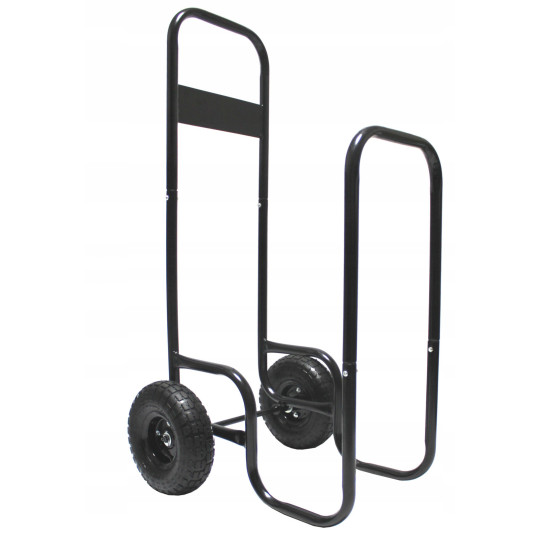 Cărucior pentru lemne de șemineu 60 kg, 57 × 52 × 107 cm