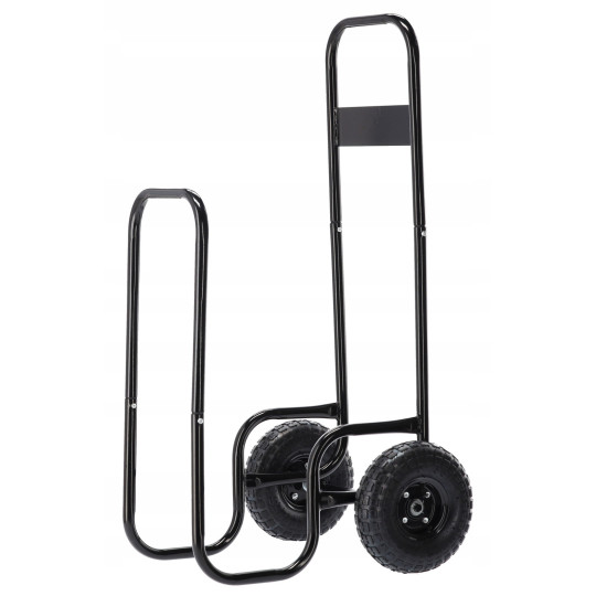 Cărucior pentru lemne de șemineu 60 kg, 57 × 52 × 107 cm