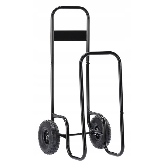 Cărucior pentru lemne de șemineu 60 kg, 57 × 52 × 107 cm