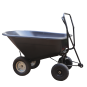 Căruț de grădină 160 l, capacitate de încărcare 300 kg, negru