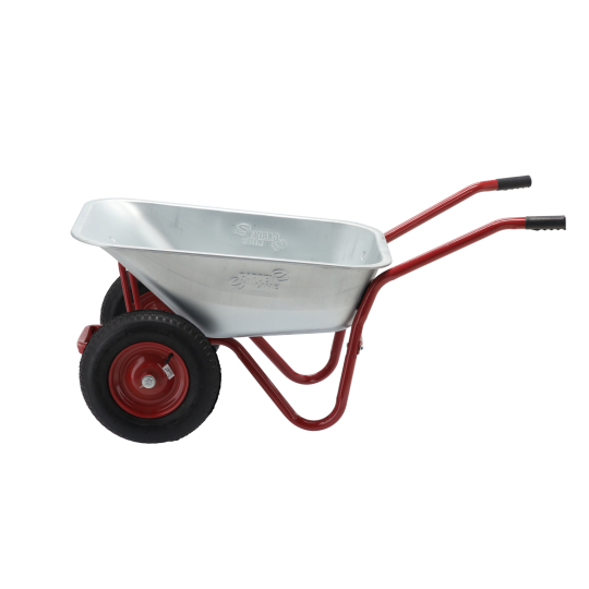 Roabă de grădină 140 l, capacitate de încărcare 180 kg, roșie