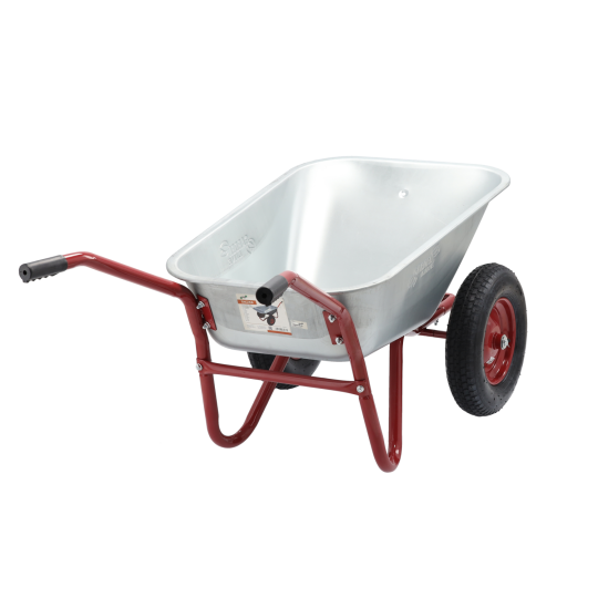 Roabă de grădină 140 l, capacitate de încărcare 180 kg, roșie