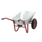 Roabă de grădină 140 l, capacitate de încărcare 180 kg, roșie