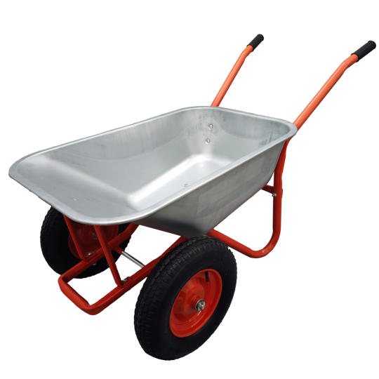 Roabă de grădină 140 l, capacitate de încărcare 180 kg, roșie