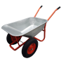 Roabă de grădină 140 l, capacitate de încărcare 180 kg, roșie