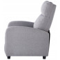 Fotoliu relaxant extensibil din material textil, gri deschis