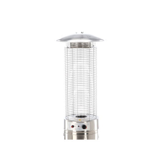 Încălzitor de terasă pe gaz 13 kW, 180 cm, din inox
