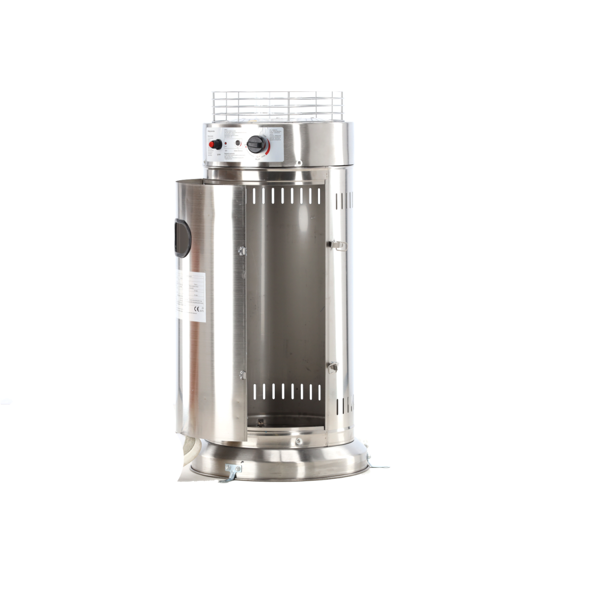 Încălzitor de terasă pe gaz 13 kW, 180 cm, din inox