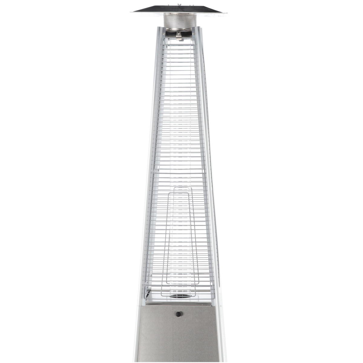 Încălzitor de terasă pe gaz 13 kW, 227 cm, din inox