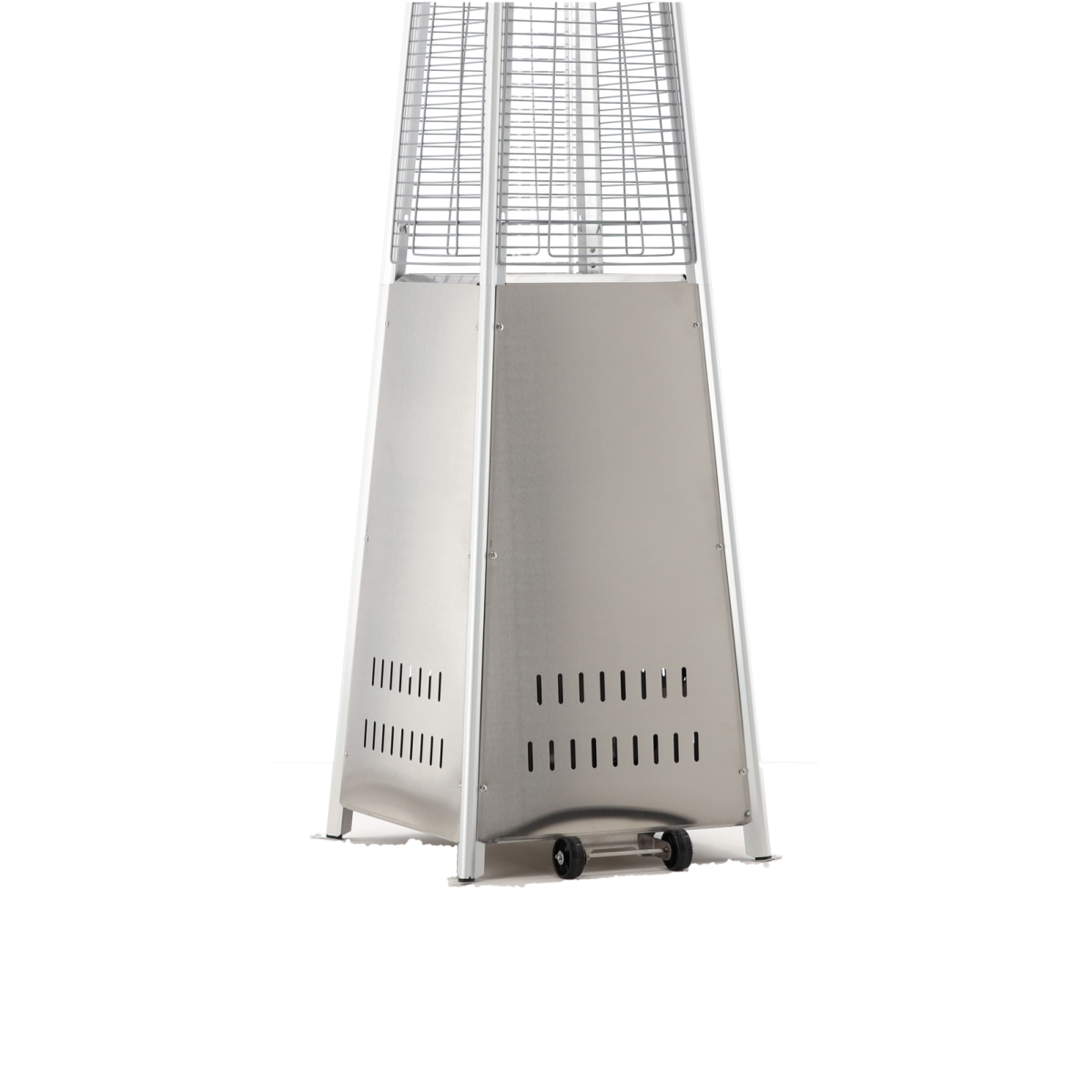 Încălzitor de terasă pe gaz 13 kW, 227 cm, din inox