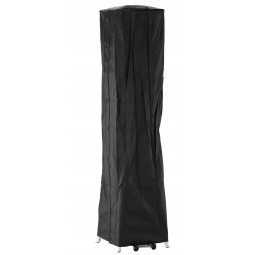 Încălzitor de terasă pe gaz 13 kW, 227 cm, negru