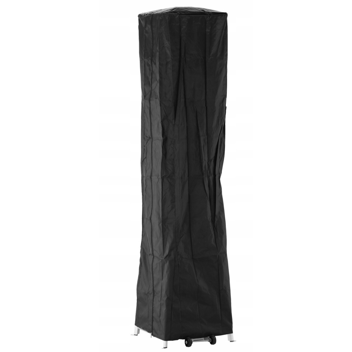 Încălzitor de terasă pe gaz 13 kW, 227 cm, negru