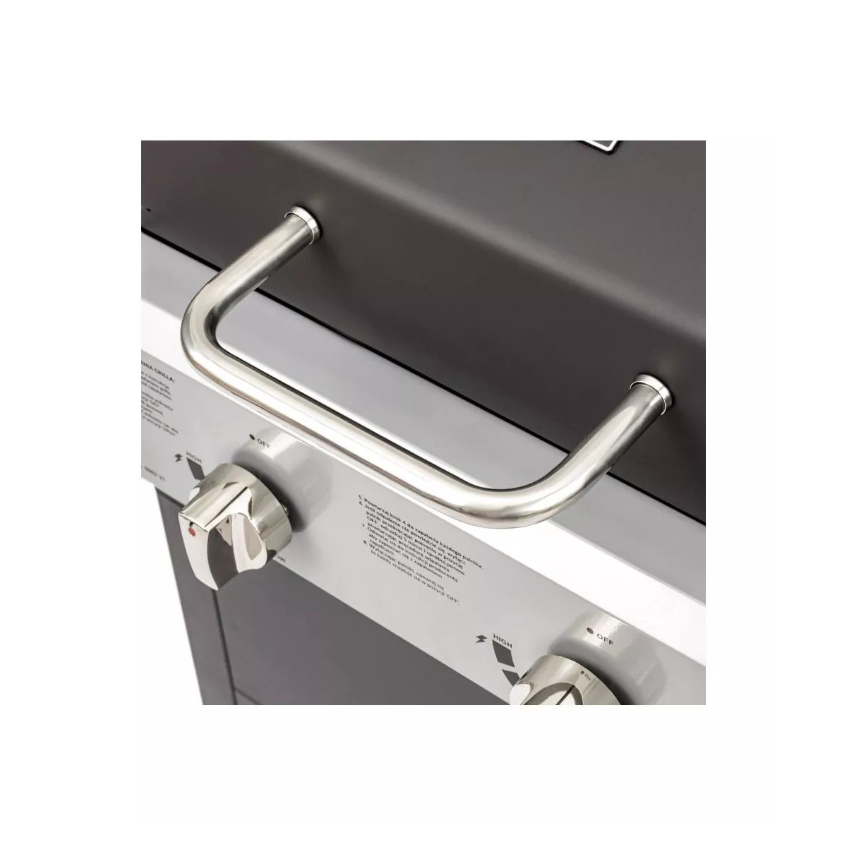 Grătar pe gaz de calitate cu 2 arzătoare