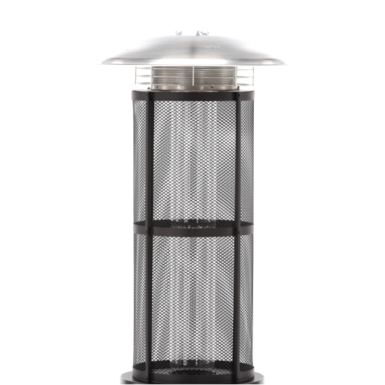 Încălzitor de terasă pe gaz 13 kW, 180 cm, negru