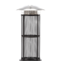 Încălzitor de terasă pe gaz 13 kW, 180 cm, negru