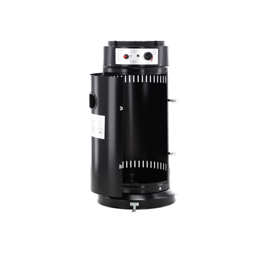 Încălzitor de terasă pe gaz 13 kW, 180 cm, negru