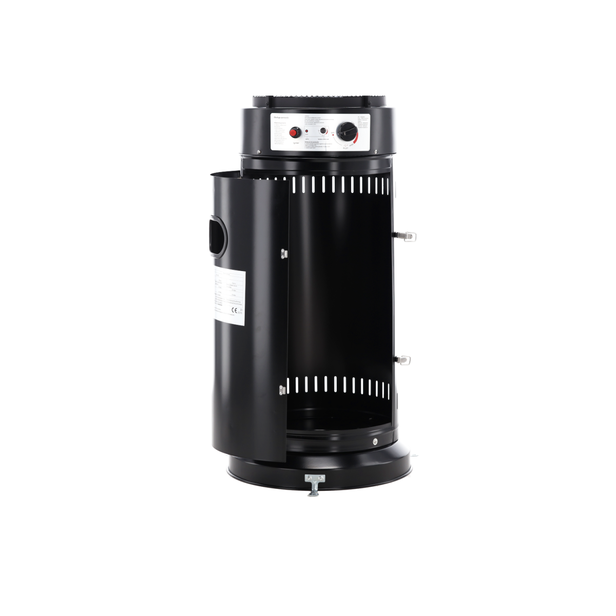 Încălzitor de terasă pe gaz 13 kW, 180 cm, negru