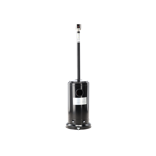 Încălzitor de terasă pe gaz 13 kW, 221 cm, negru