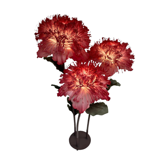Decorațiune florală LED Lumina Bloom 1,5 m - 3 flori