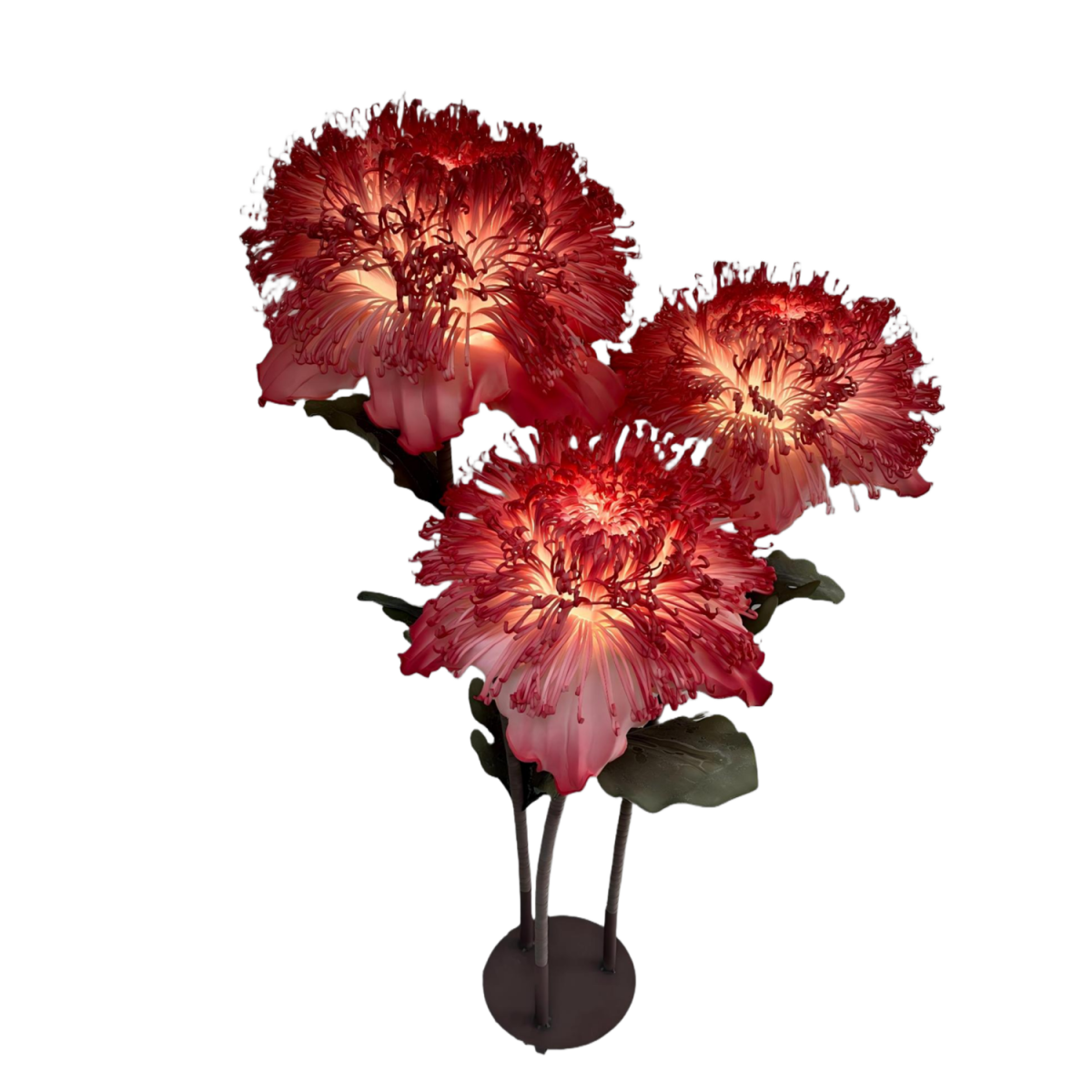 Decorațiune florală LED Lumina Bloom 1,5 m - 3 flori
