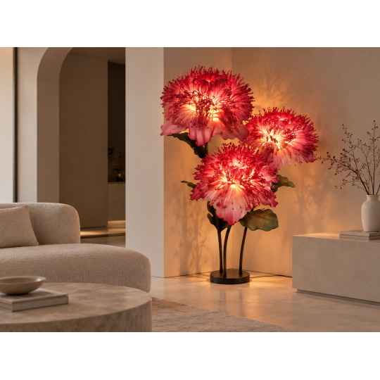 Decorațiune florală LED Lumina Bloom 1,5 m - 3 flori