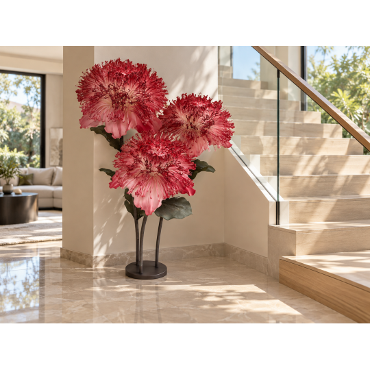 Decorațiune florală LED Lumina Bloom 1,5 m - 3 flori