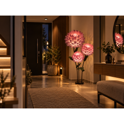 Decorațiune florală LED Dalia 1,5 m - 3 flori