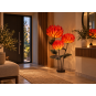 Decorațiune LED florală Floarea de foc 1,5 m - 3 flori