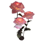 Decorațiune florală LED Trandafir 1,8 m - 3 flori