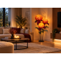 Decorațiune florală LED Crizantemă 1,5 m - 3 flori