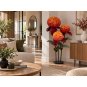 Decorațiune florală LED Crizantemă 1,5 m - 3 flori