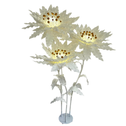 Decorațiune florală LED Floare stelară 2,1 m - 3 flori