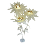 Decorațiune florală LED Floare stelară 2,1 m - 3 flori