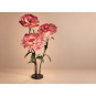 Decorațiune florală LED Bujor 2,1 m - 3 flori