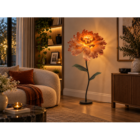 LED decorațiune florală Bujor de copac 1,5 m