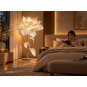 Decorațiune florală LED bujor chinezesc 1,5 m, albă