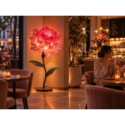 Decorațiune florală LED Suculent 1,5 m