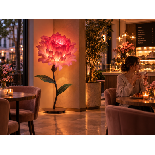 Decorațiune florală LED Suculent 1,5 m