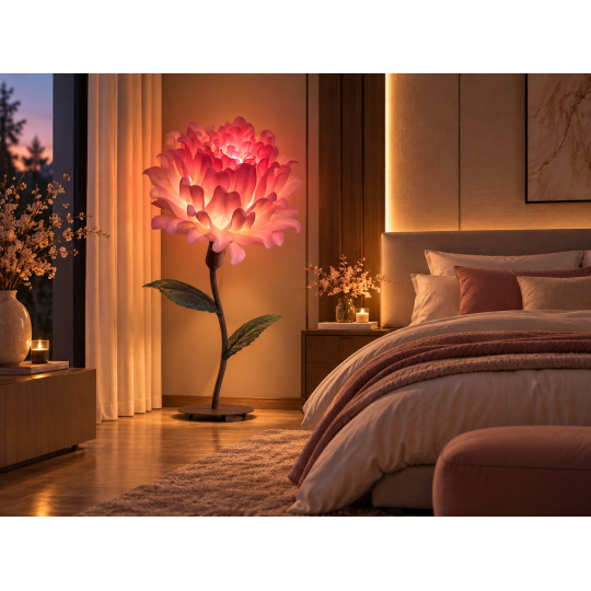 Decorațiune florală LED Suculent 1,5 m