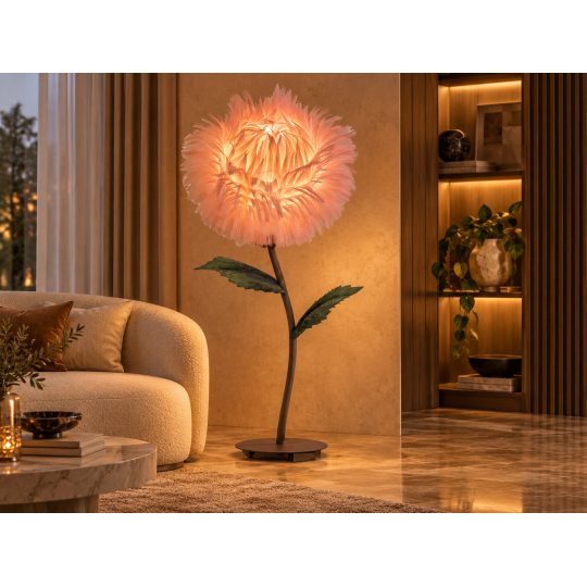 LED decorațiune florală crizantemă aciculară 1,5 m