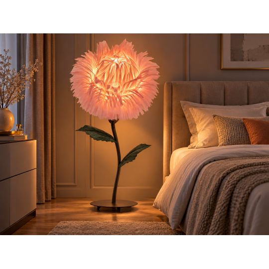 LED decorațiune florală crizantemă aciculară 1,5 m